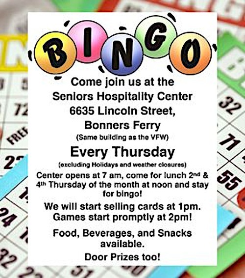Senior Center Bingo