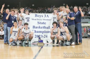 FIRST EVER Idaho State 2024 3A Champion Bonners Ferry Badgers. Jason Duchow photo