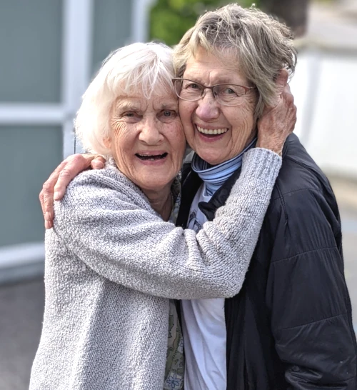 Helen Hill and Irene Rice