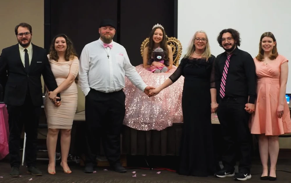 Nolan and Jessica Vineyard and their youngest, Eva Naranjo (center) and their oldest with special others, Yone (left), who graduated Boise State with a degree in education and Xavier, a student at the University of  Idaho.