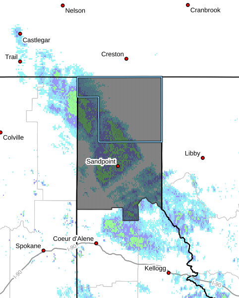 Avalanche warning above 4,000 feet