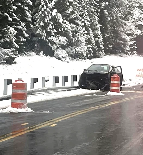 First ITD snowplow collision of the season happens here