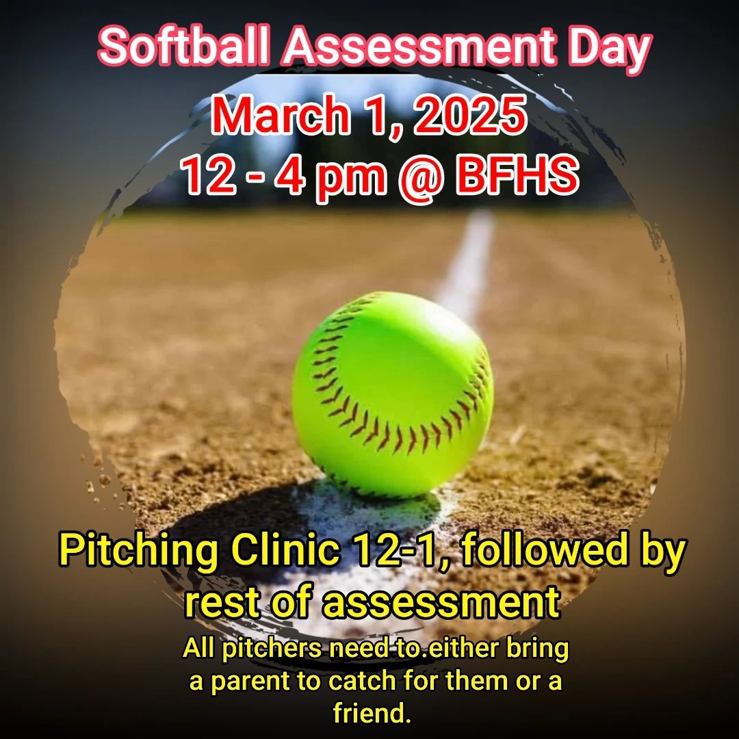 Little League Softball Assessment TOMORROW!