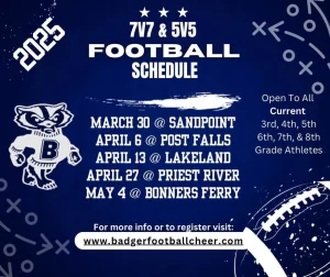 Youth football schedule