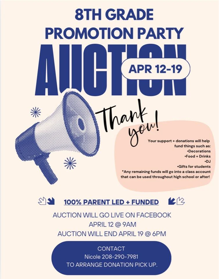 8th Grade Promotion Auction