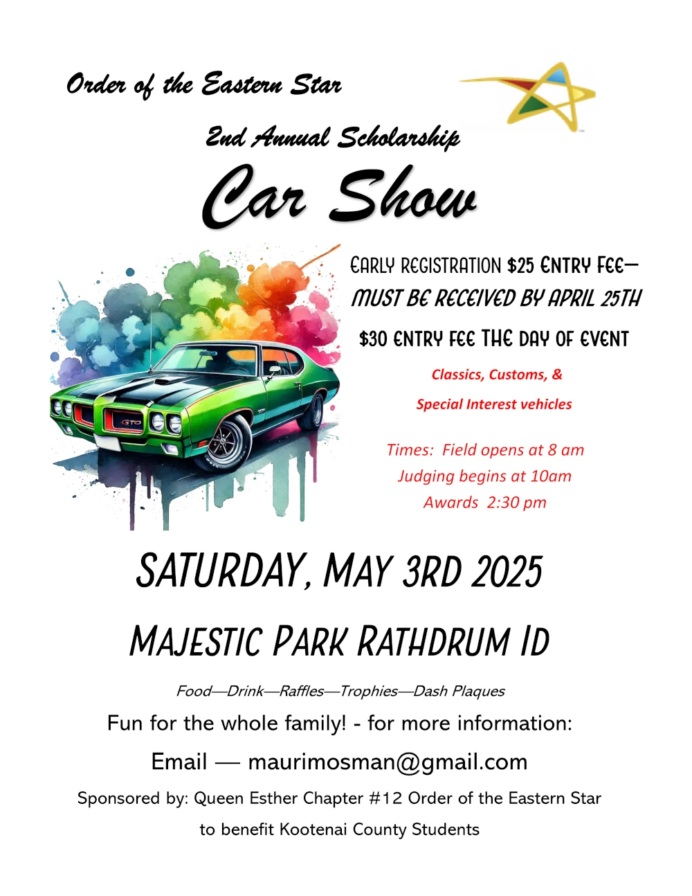 Car show for Scholarships