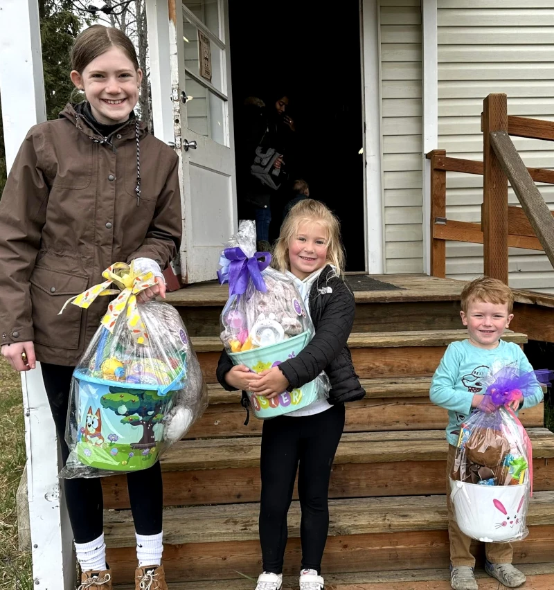 The Curley Creek Community Hall Egg Hunt – Success!