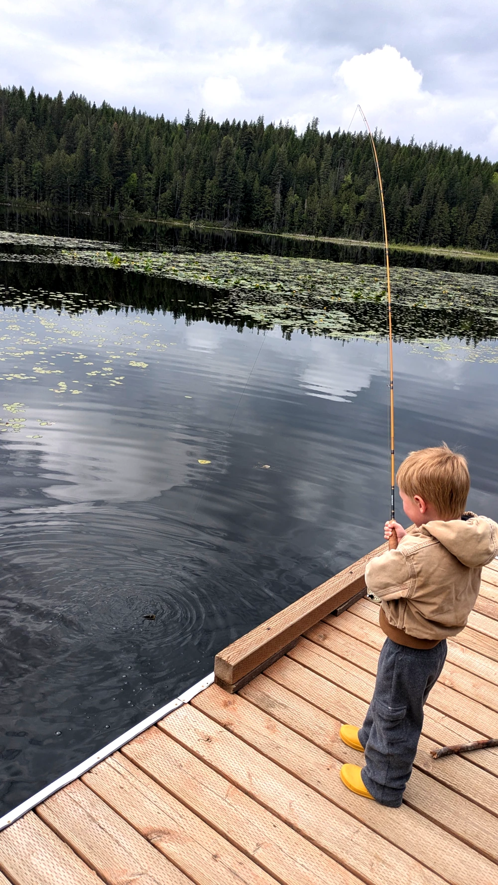 A child’s first fish