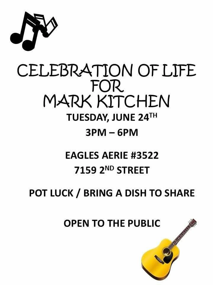 Celebration of Life for Mark Kitchen