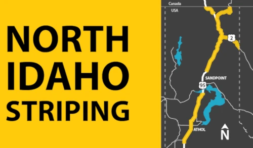 Road striping projects underway