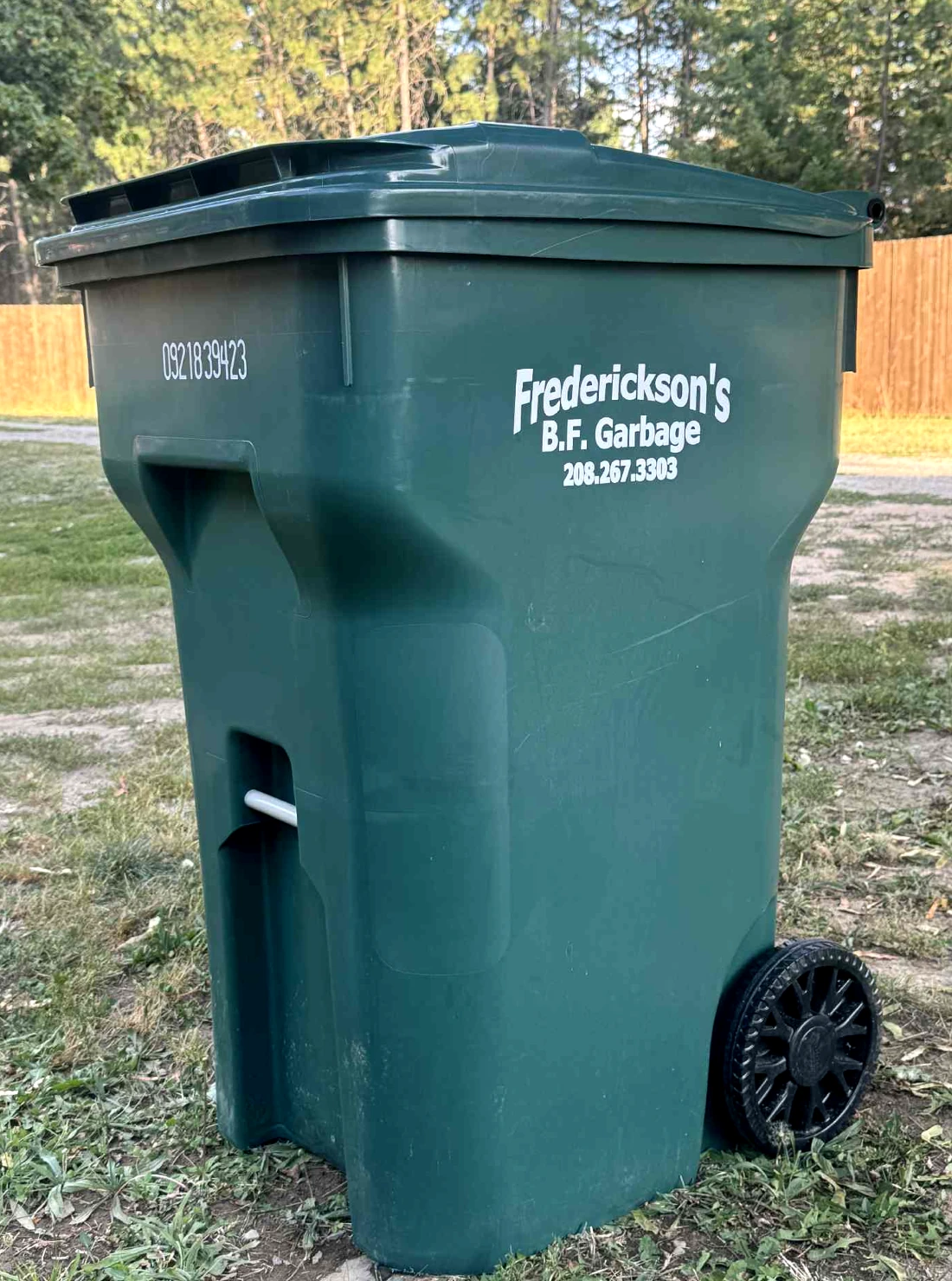 Frederickson’s Garbage new Tipper-Cart Service