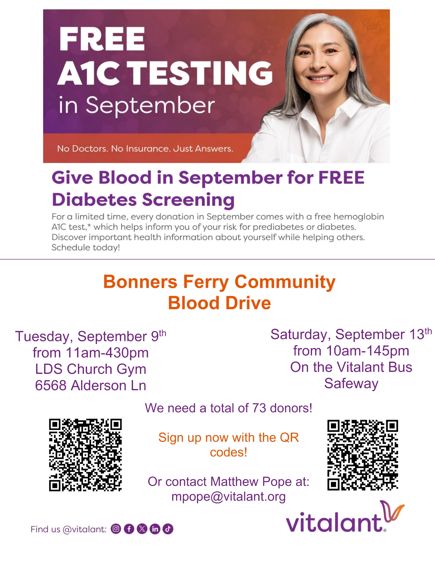 Bonners Ferry Community Blood Drive