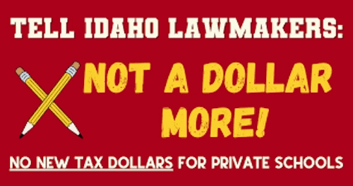 Locals fight back against Idaho Parental Choice Tax Credit program, get good news for Valley View