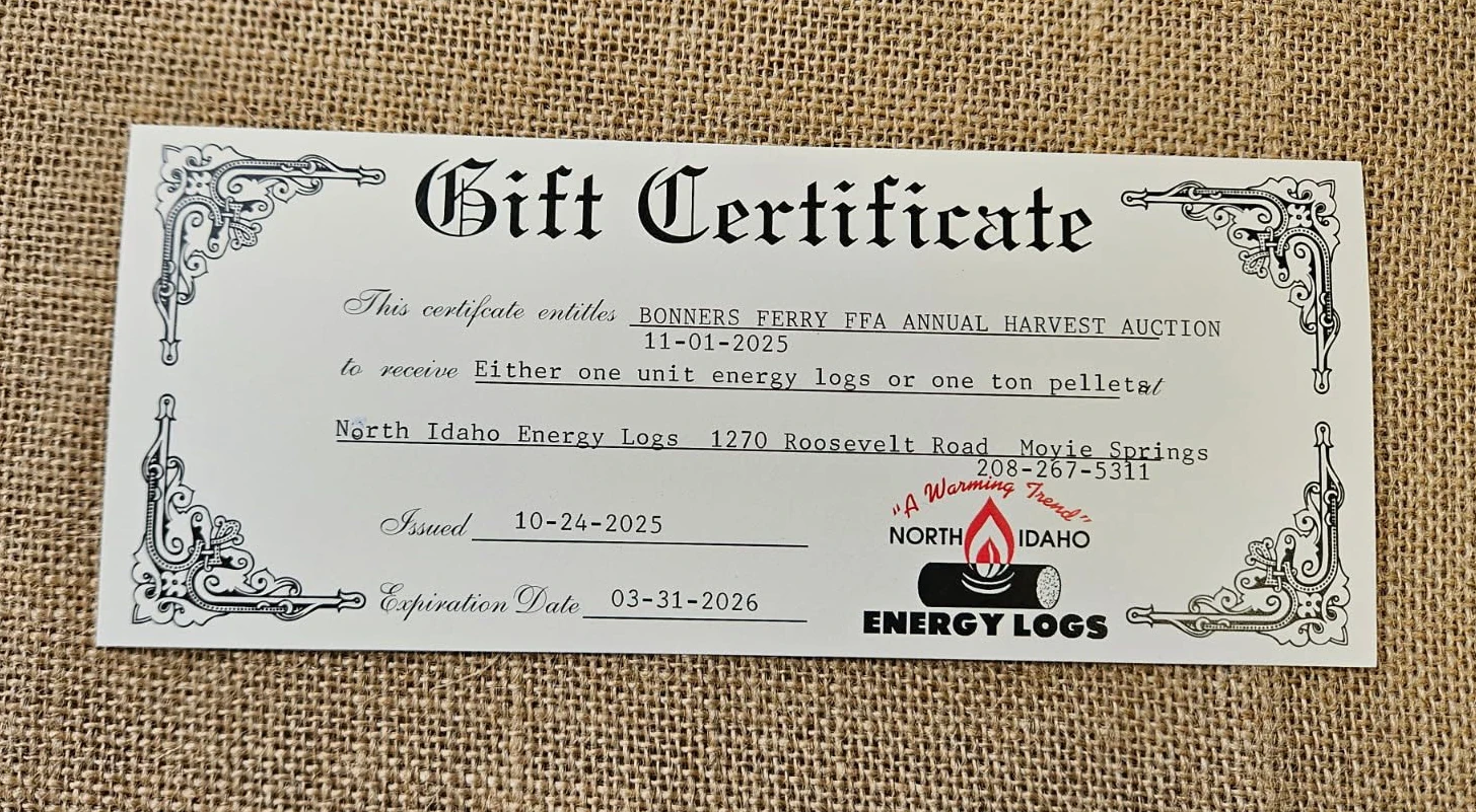 Bonners Ferry FFA Harvest Auction