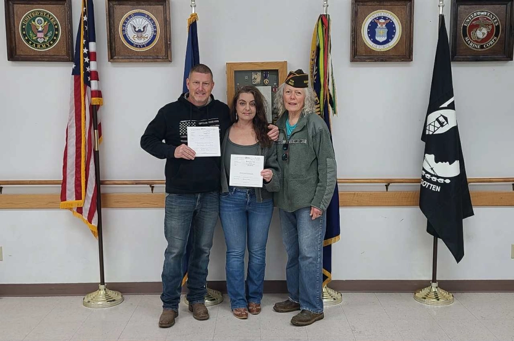 Brandie Clark wins VFW Fall Raffle