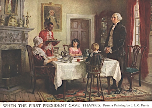 The proclamation of Thanksgiving